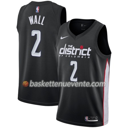 Maillot Basket Washington Wizards John Wall 2 2018-19 Nike City Edition Noir Swingman - Homme